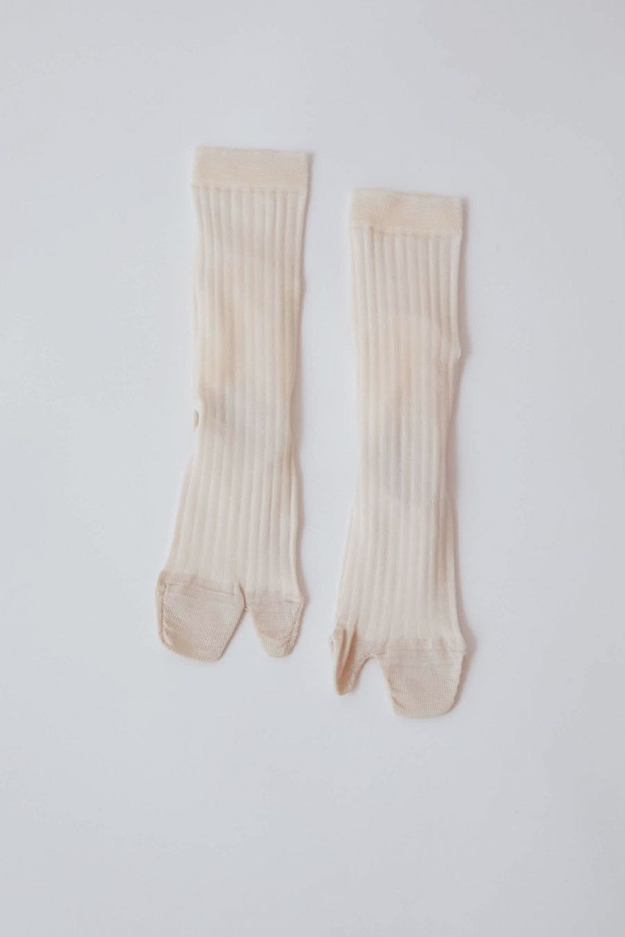 Drogheria Crivellini Viscose Tabi Socks in Bianco sold by No. 6