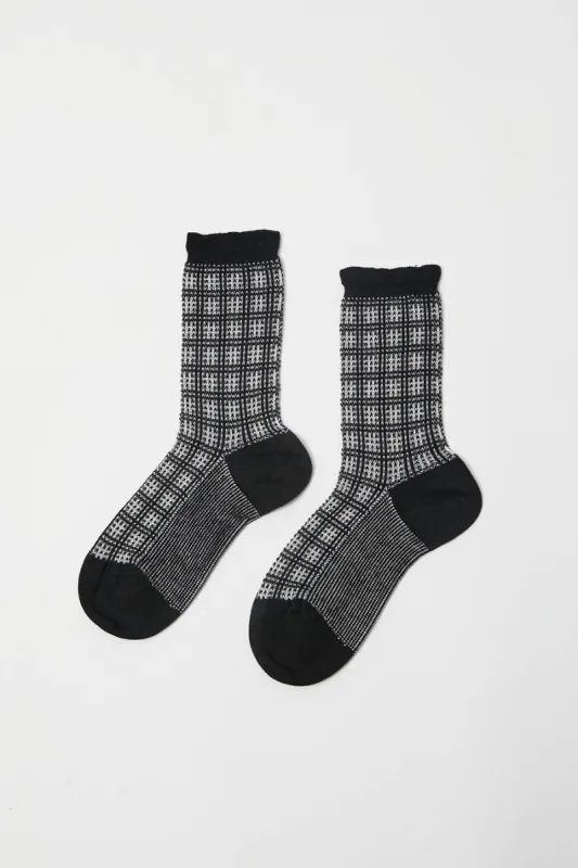 Maria La Rosa Iceland Socks in Black sold by No. 6