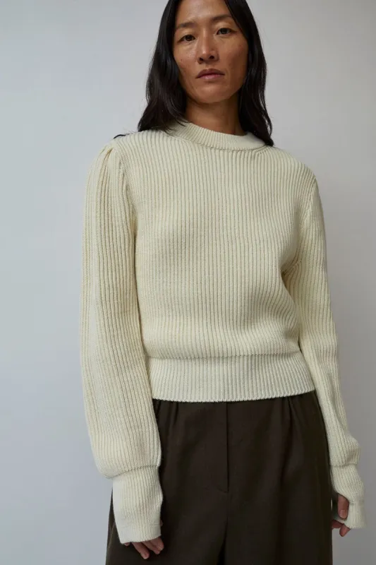 Amomento Half Neck Knit in Ecru made by No. 6