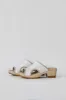 No.6 Alexis Clog on Mid Heel in White Patent sold by No. 6