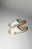 No.6 Alexis Clog on Mid Heel in White Patent sold by No. 6