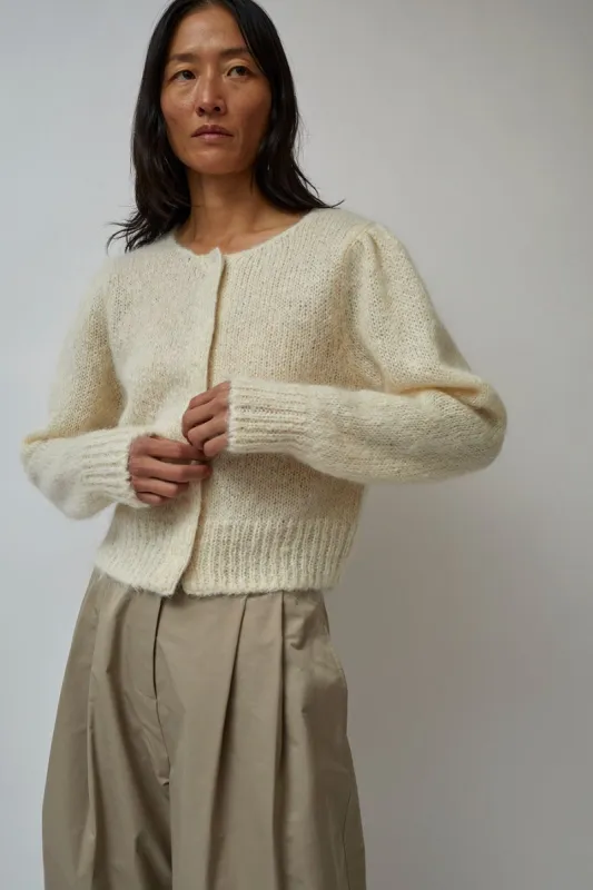 Amomento New Grandma Cardigan in Ivory made by No. 6