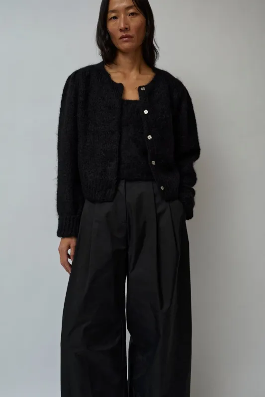 Amomento New Grandma Cardigan in Black made by No. 6