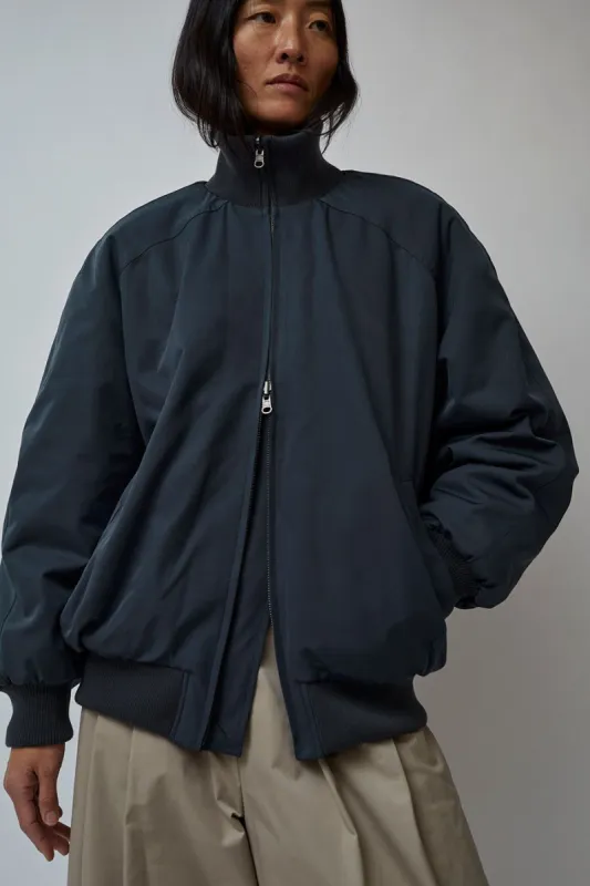 Amomento Oversize Reversible Shearling Jumper in Charcoal made by No. 6