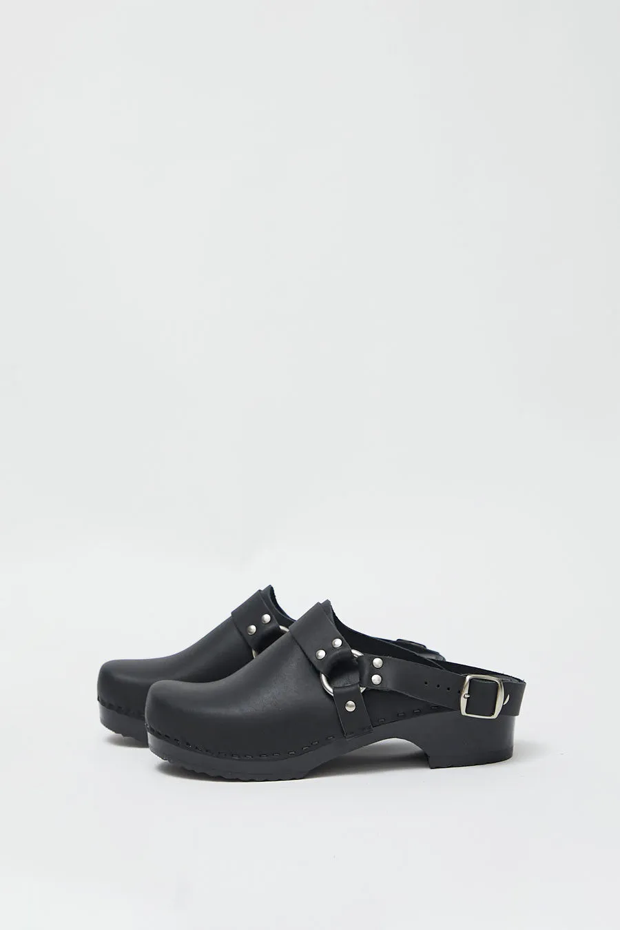 No.6 Brando Clog on Vintage Base in Black on Black Base sold by No. 6 product image thumbnail 5