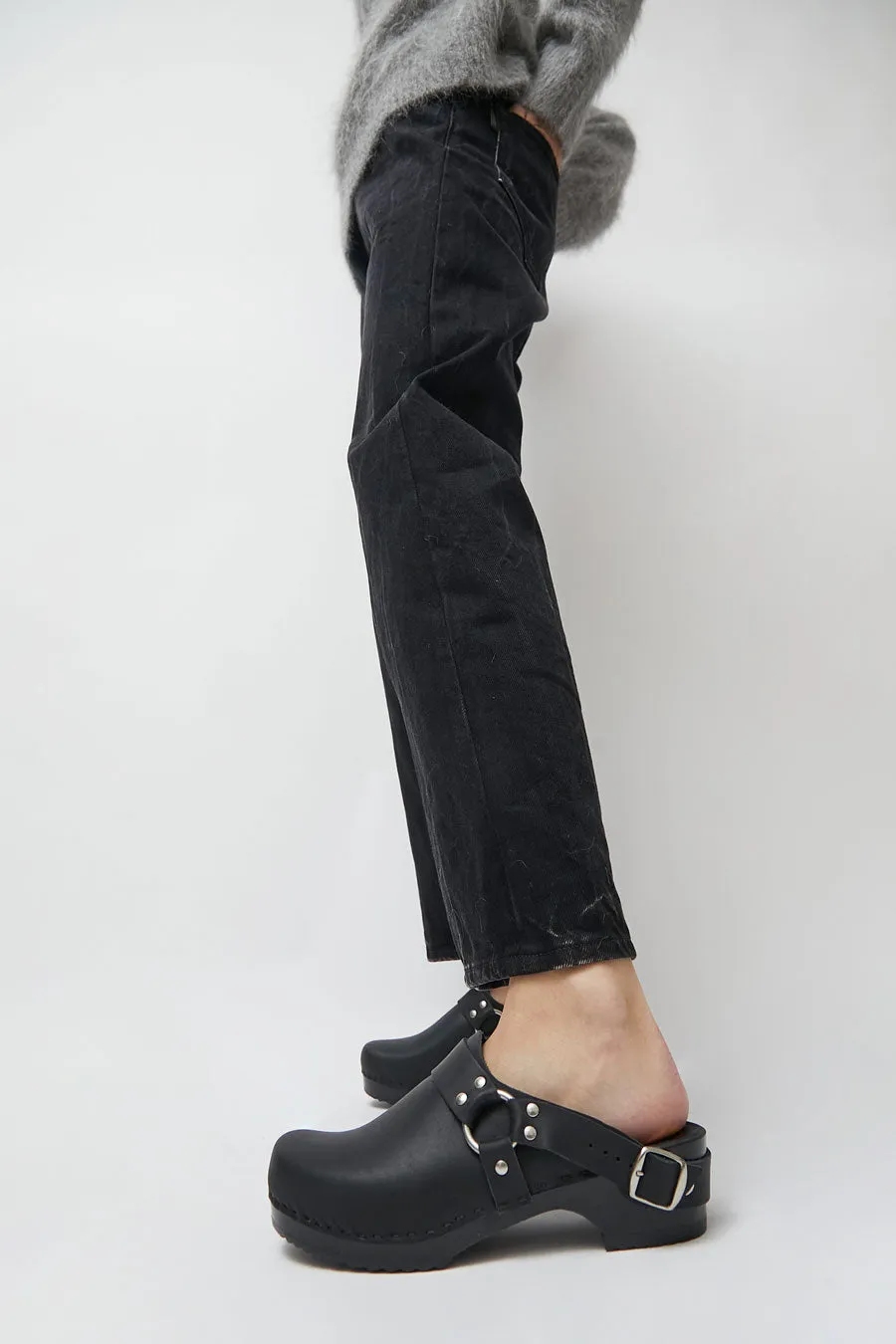 No.6 Brando Clog on Vintage Base in Black on Black Base sold by No. 6 product image thumbnail 3