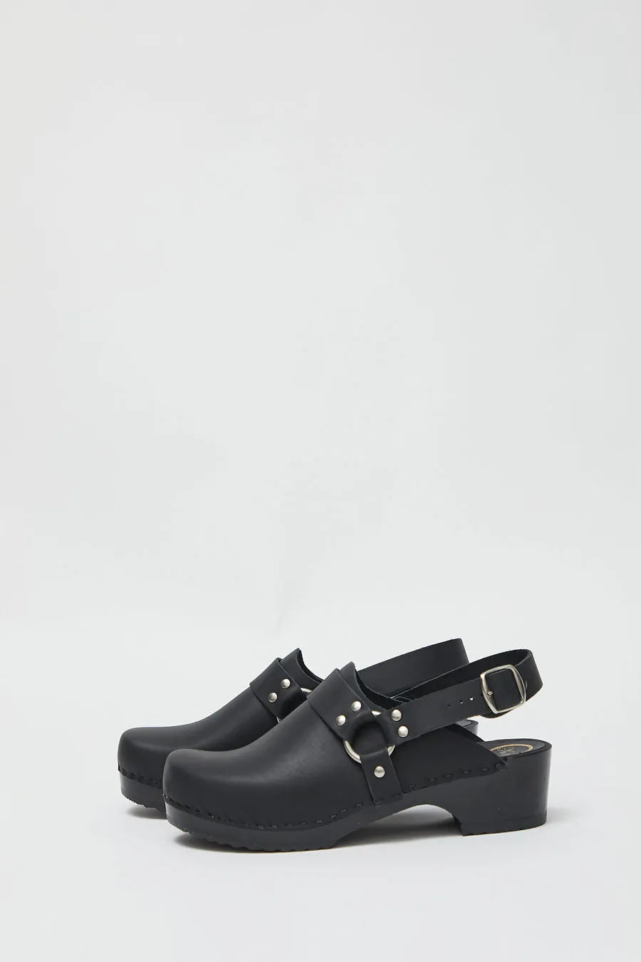 No.6 Brando Clog on Vintage Base in Black on Black Base sold by No. 6 product image thumbnail 4