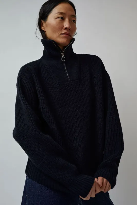 Girls of Dust Fly Deck Sweater in Navy made by No. 6