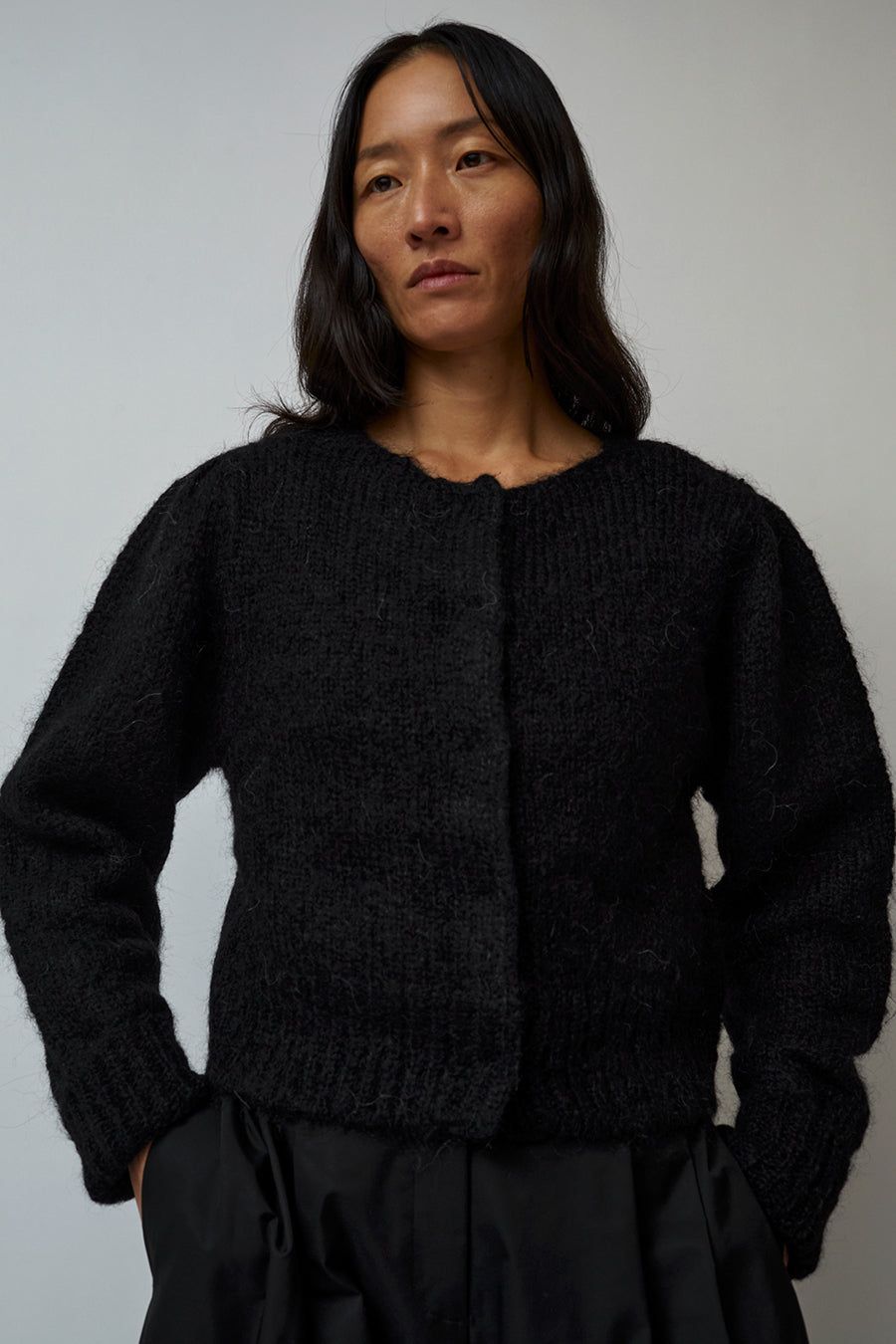 Amomento New Grandma Cardigan in Black sold by No. 6 product image thumbnail 3