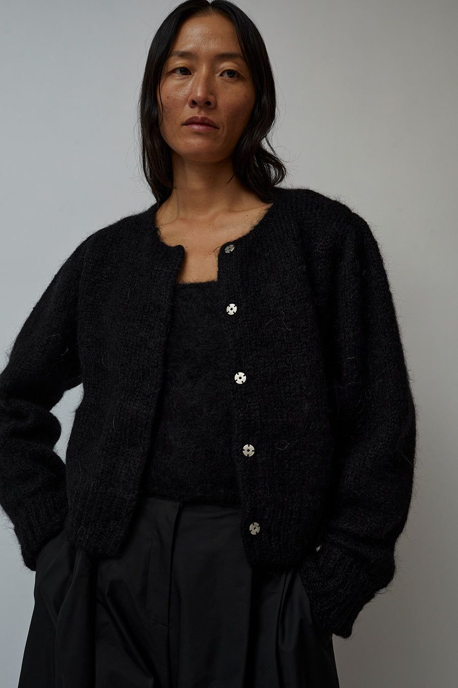 Amomento New Grandma Cardigan in Black sold by No. 6 product image thumbnail 5