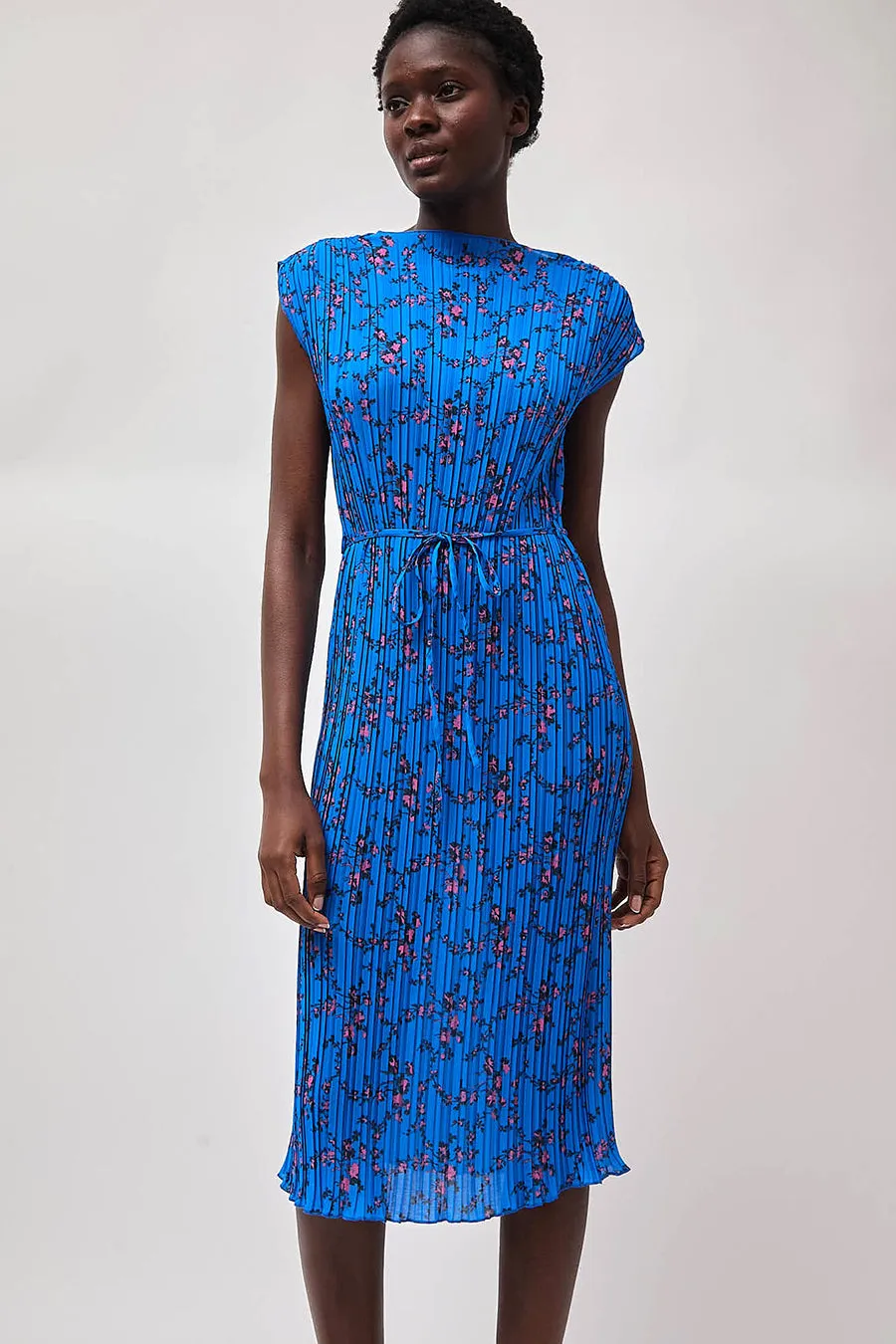 No.6 Lucien Dress in Royal Trellis sold by No. 6 product image thumbnail 2