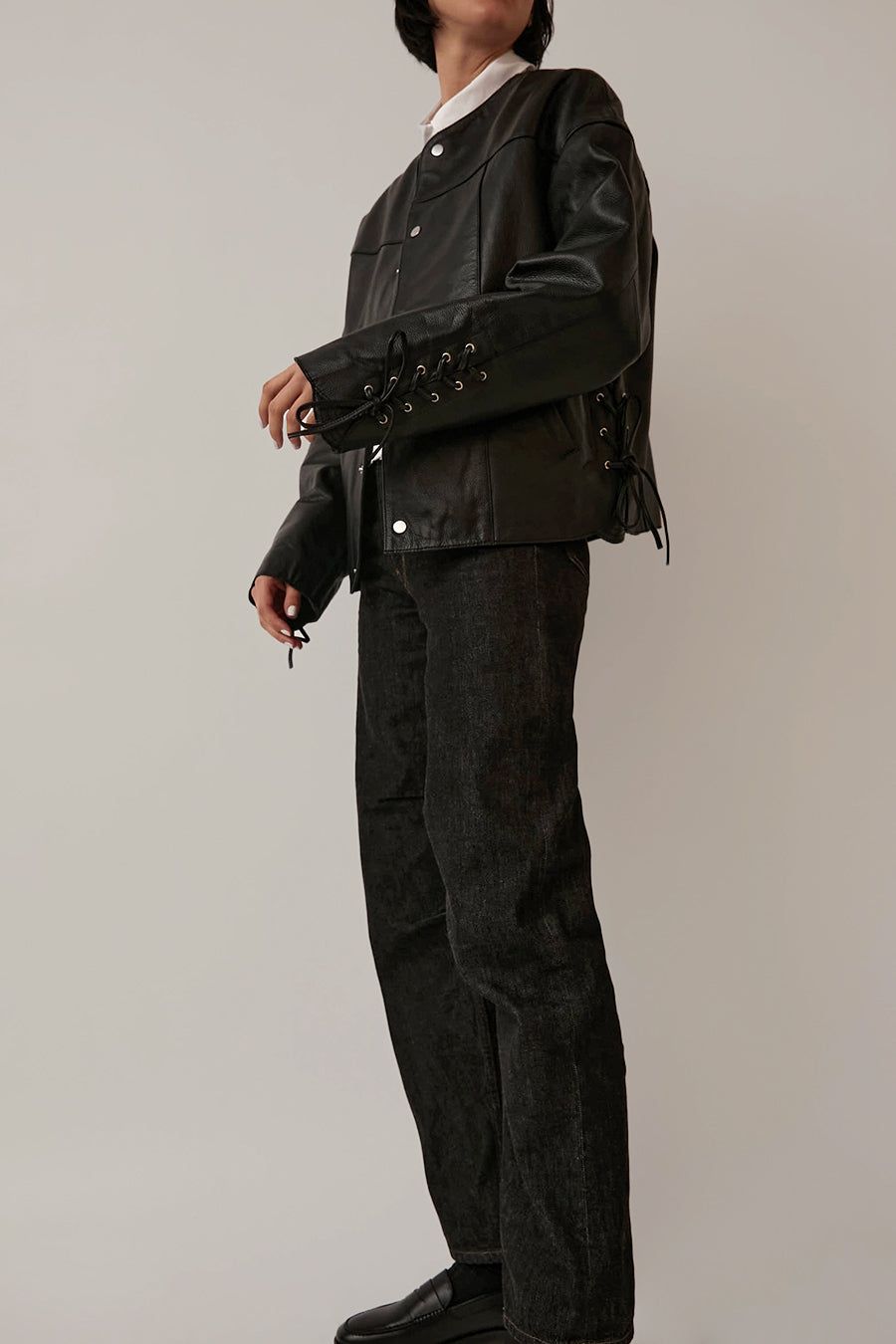 Deadwood Canoo Leather Jacket in Black sold by No. 6 product image thumbnail 6