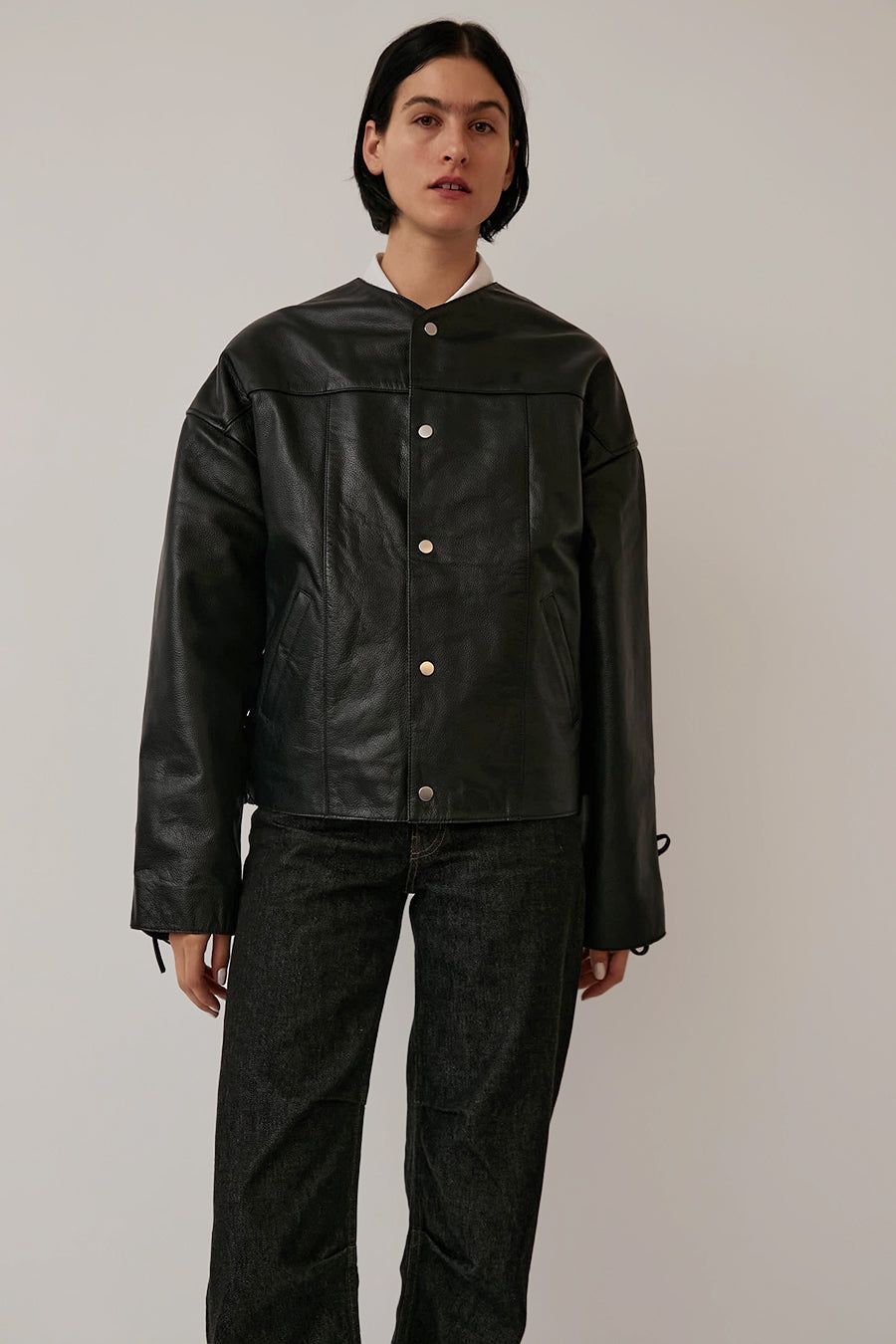 Deadwood Canoo Leather Jacket in Black sold by No. 6 product image thumbnail 3