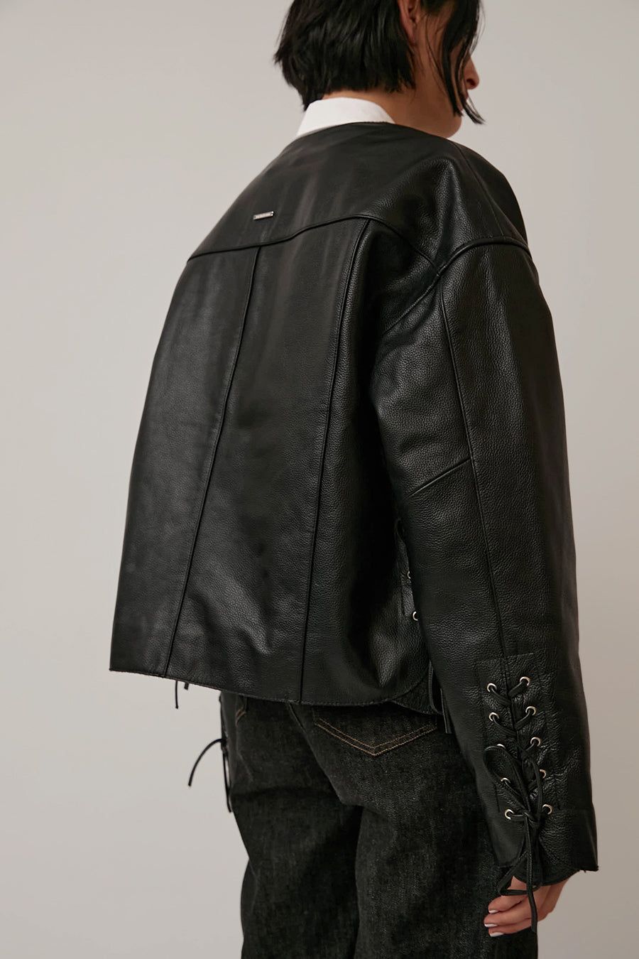 Deadwood Canoo Leather Jacket in Black sold by No. 6 product image thumbnail 4