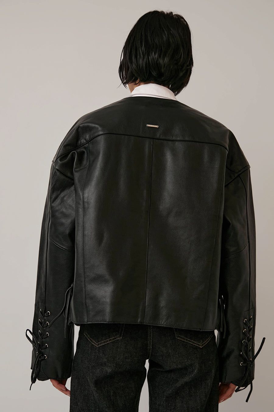 Deadwood Canoo Leather Jacket in Black sold by No. 6 product image thumbnail 5