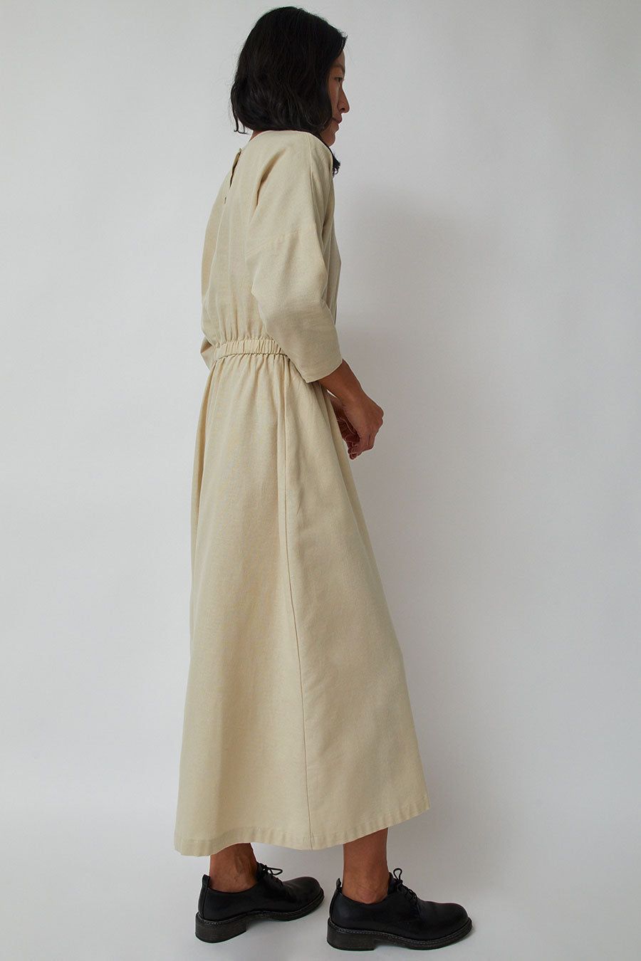 Black Crane Wide Culotte Jumpsuit in Ivory sold by No. 6 product image thumbnail 3