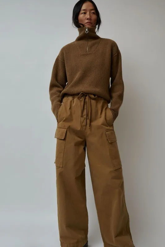 Girls of Dust Para Pants in Crispy Cotton Cumin made by No. 6