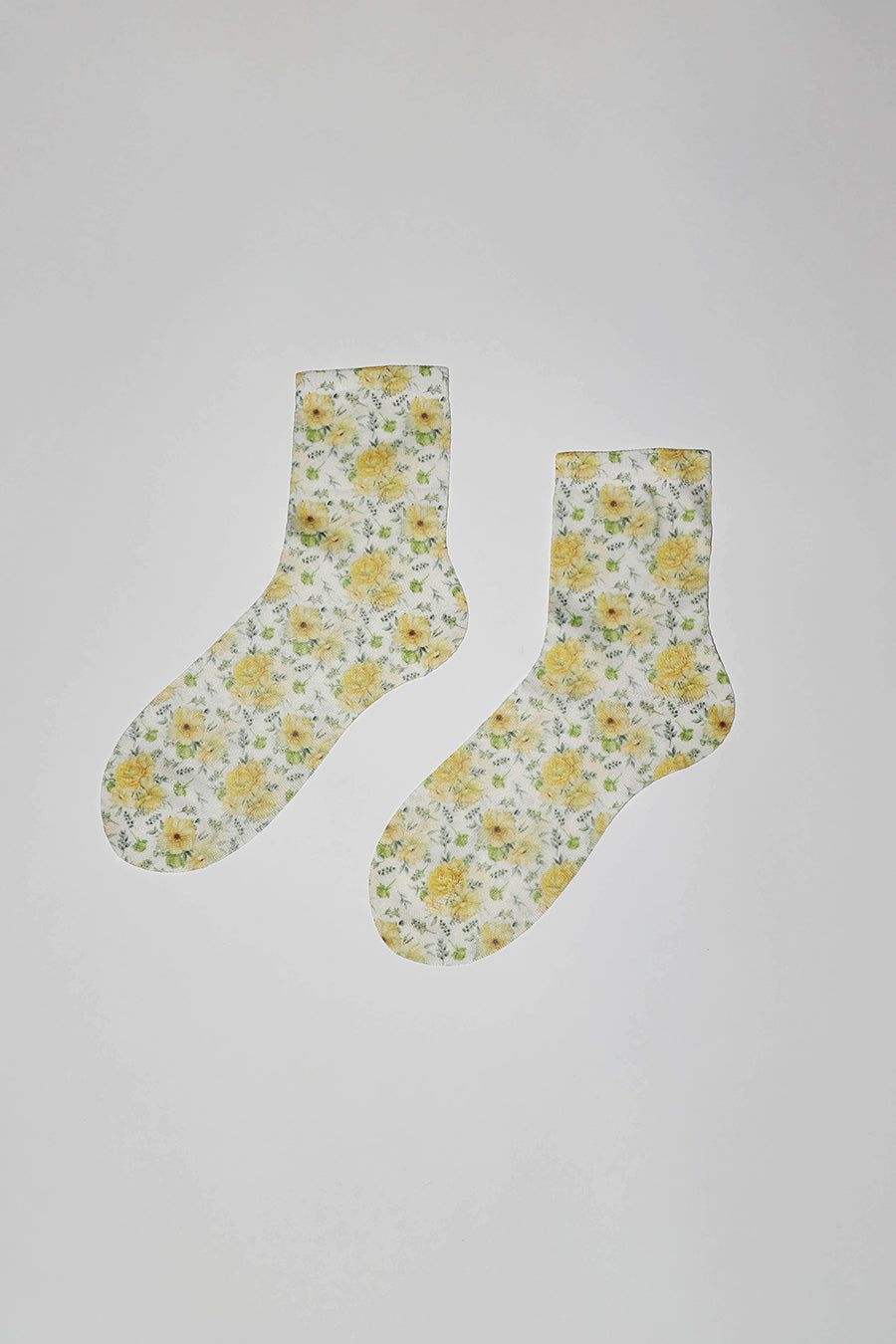 Maria La Rosa Spring Socks in Yellow Flowers sold by No. 6 product image thumbnail 2
