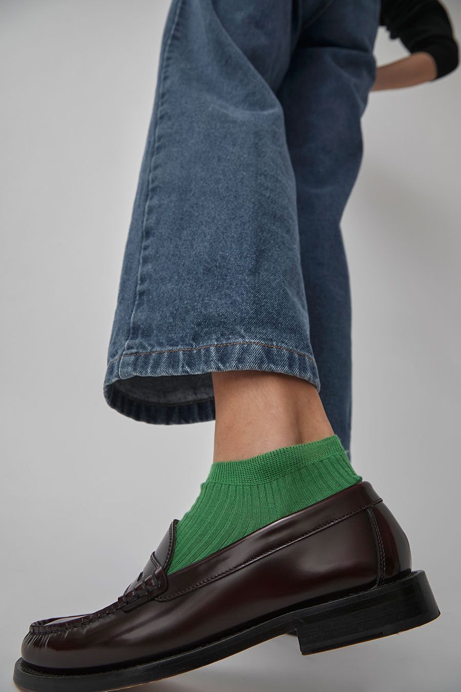 Maria La Rosa Organic Cotton Low Ankle Socks in Sage sold by No. 6 product image thumbnail 3