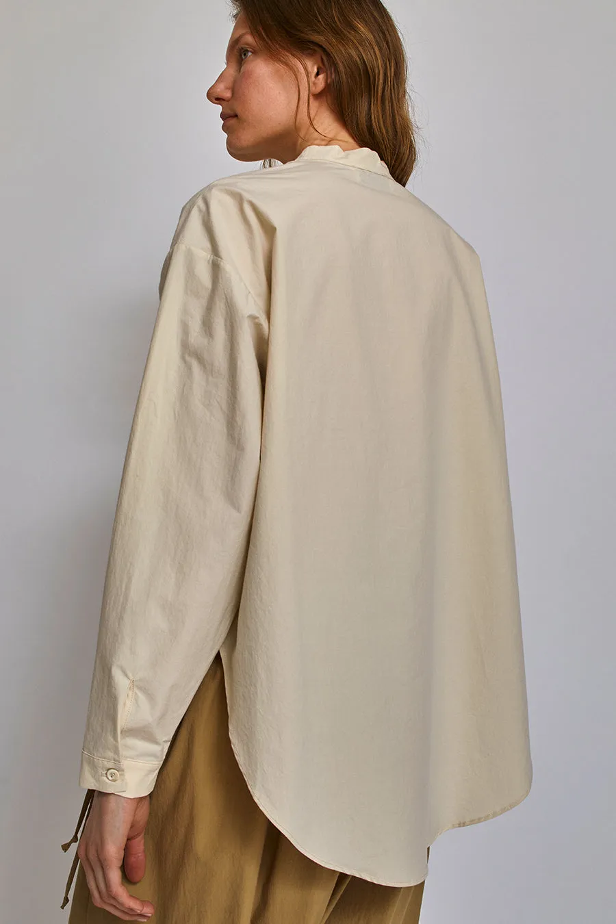 Modern Weaving Oversized Button Down in Eggshell sold by No. 6 product image thumbnail 4