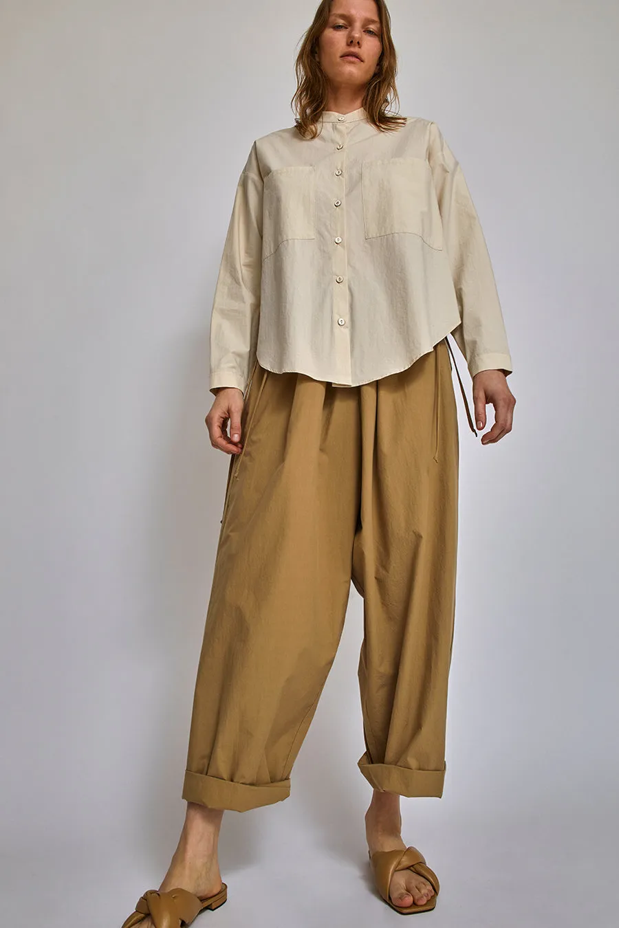 Modern Weaving Oversized Button Down in Eggshell sold by No. 6 product image thumbnail 3