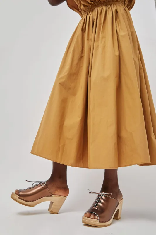No.6 Simone Clog on High Heel in Bronze sold by No. 6