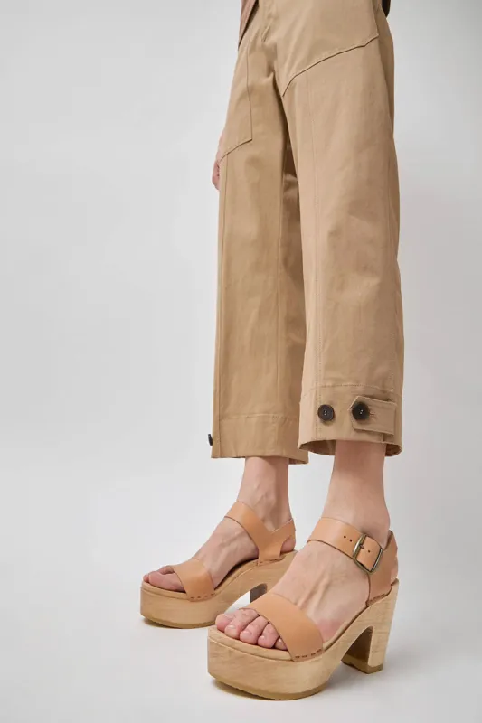 No.6 Two Strap Clog on Platform in Desert sold by No. 6
