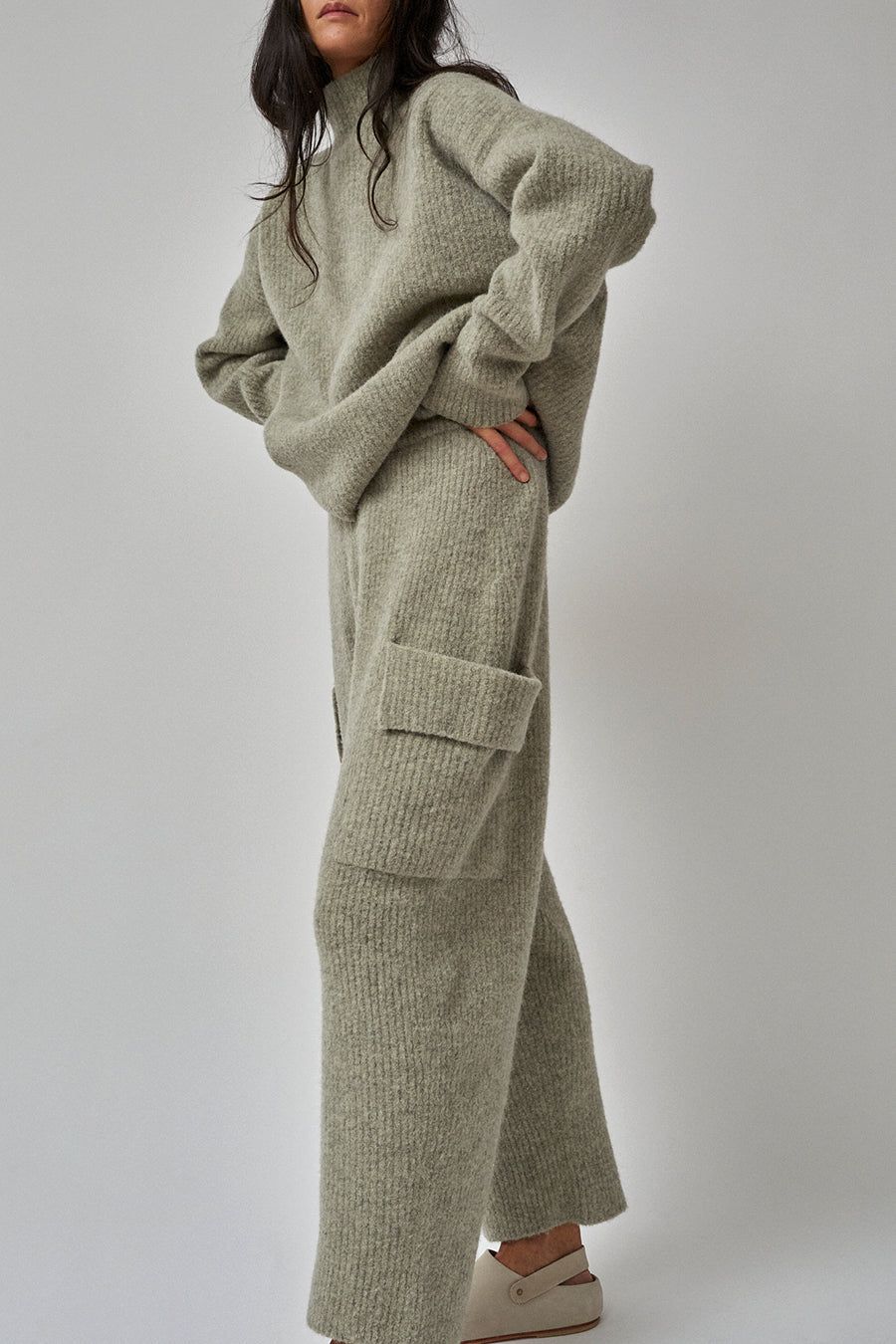 Lauren Manoogian Wale Pants in Lichen sold by No. 6