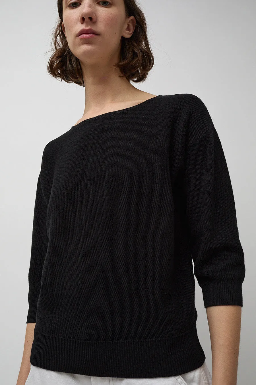 Rue Blanche Bees 3/4 Sleeve Top in Black sold by No. 6