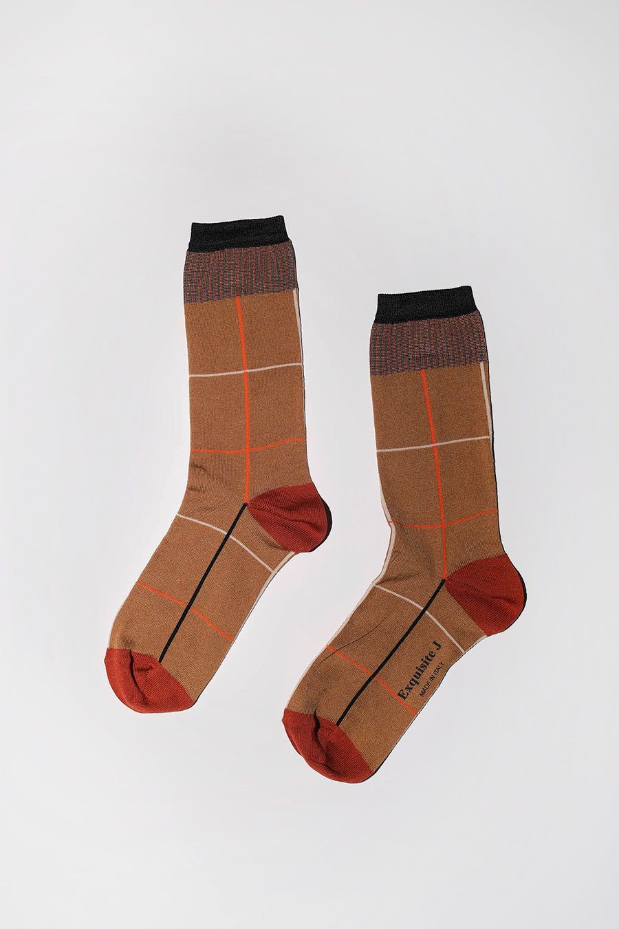 Exquisite J Finestrado Socks in Ochre sold by No. 6 product image thumbnail 2