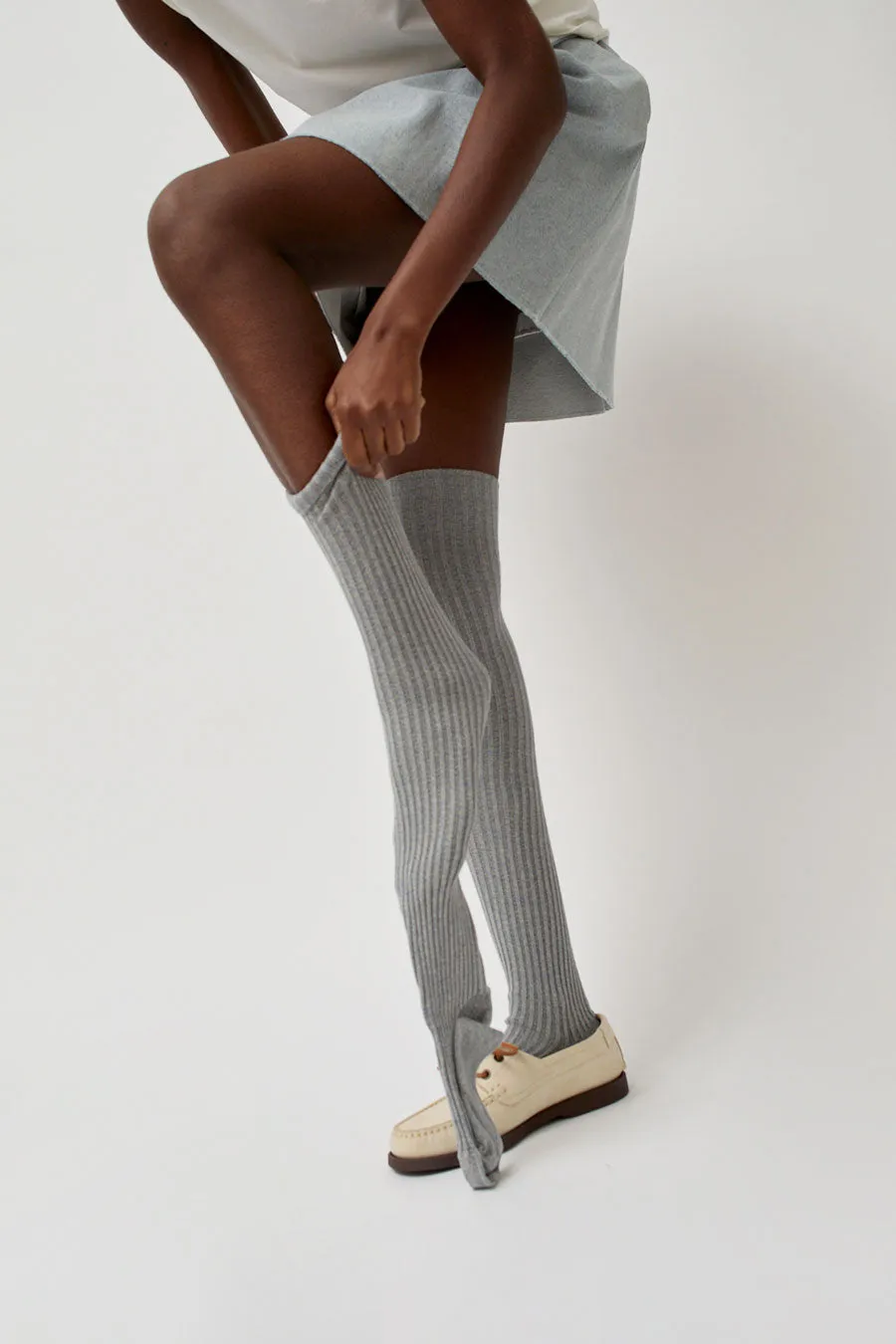 Baserange Overknee Socks in Fiba Blue and Su Tan sold by No. 6 product image thumbnail 3