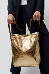 Herbert Frere Soeur Le Enzo Laminato Bag in Bronze and Laminato sold by No. 6
