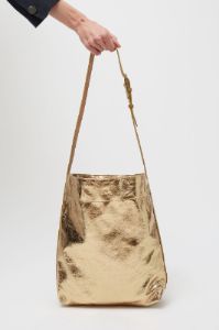 Herbert Frere Soeur Le Enzo Laminato Bag in Bronze and Laminato sold by No. 6