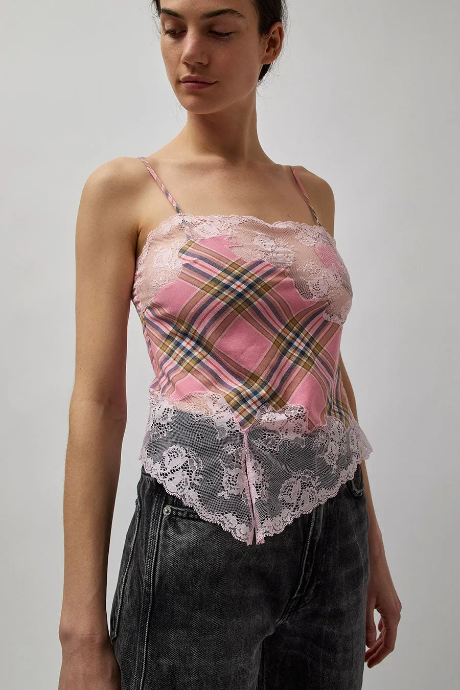 Collina Strada Hiss Top in Pink Plaid sold by No. 6 product image thumbnail 3