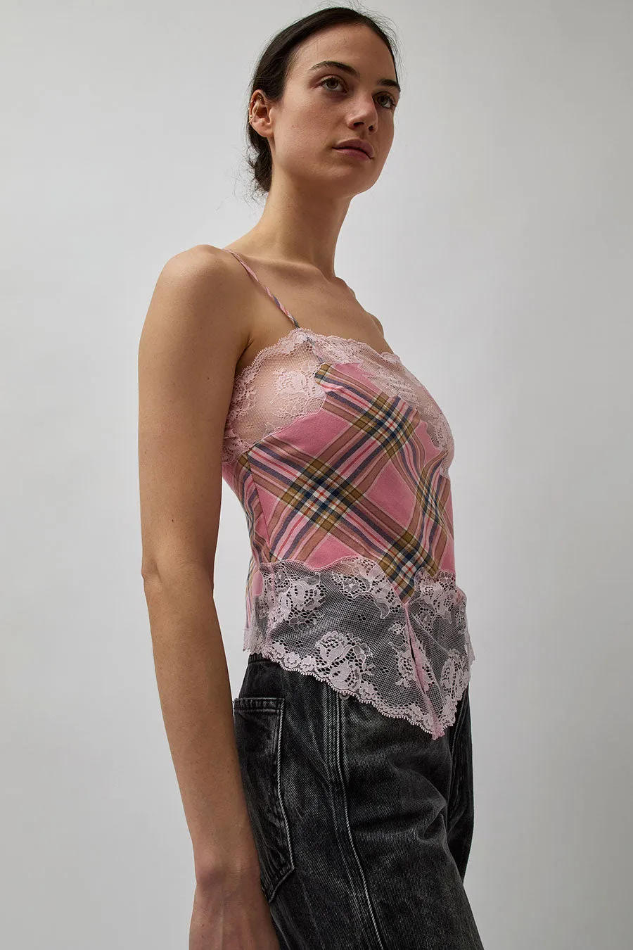 Collina Strada Hiss Top in Pink Plaid sold by No. 6 product image thumbnail 4