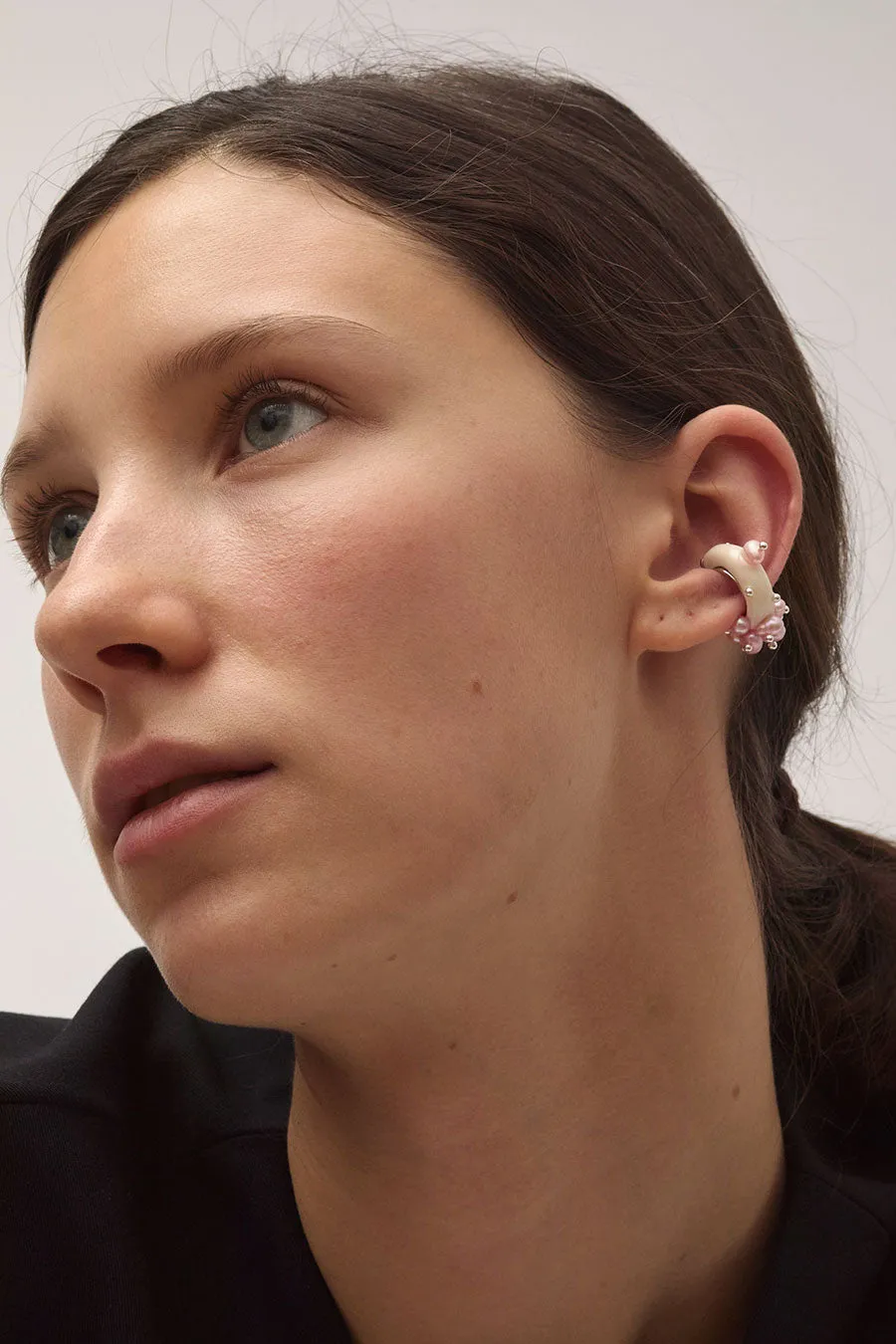 Hannayoo Works Merry Me Earcuff in White sold by No. 6 product image thumbnail 2