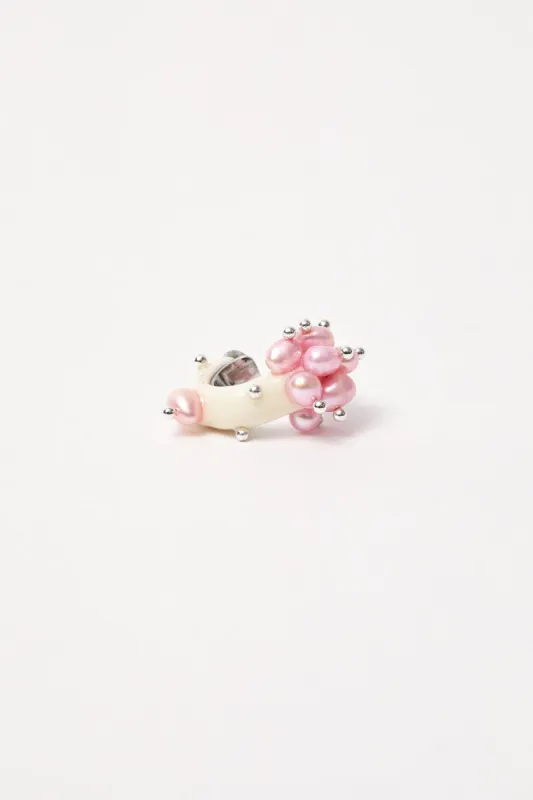 Hannayoo Works Merry Me Earcuff in White sold by No. 6