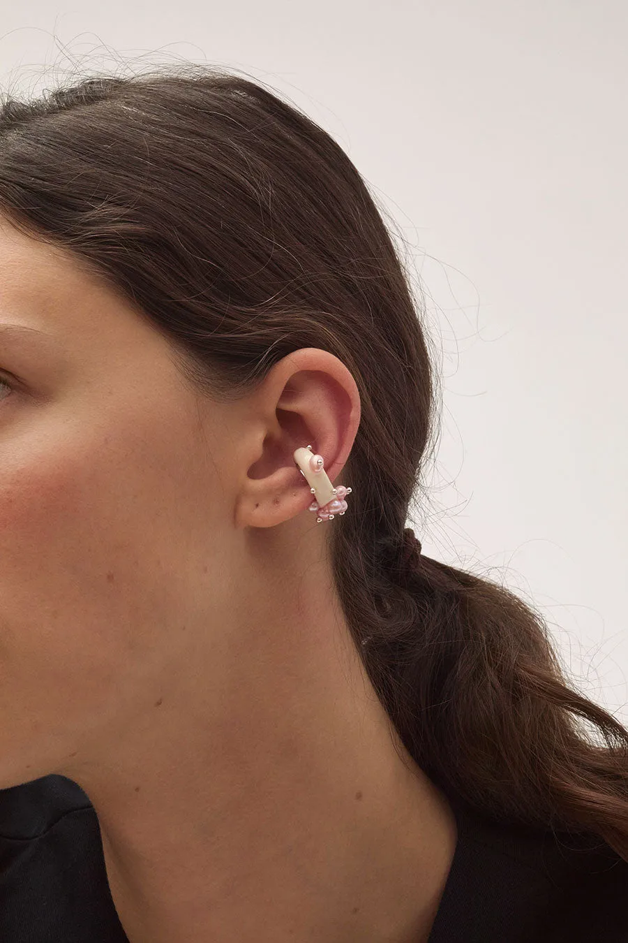 Hannayoo Works Merry Me Earcuff in White sold by No. 6 product image thumbnail 3