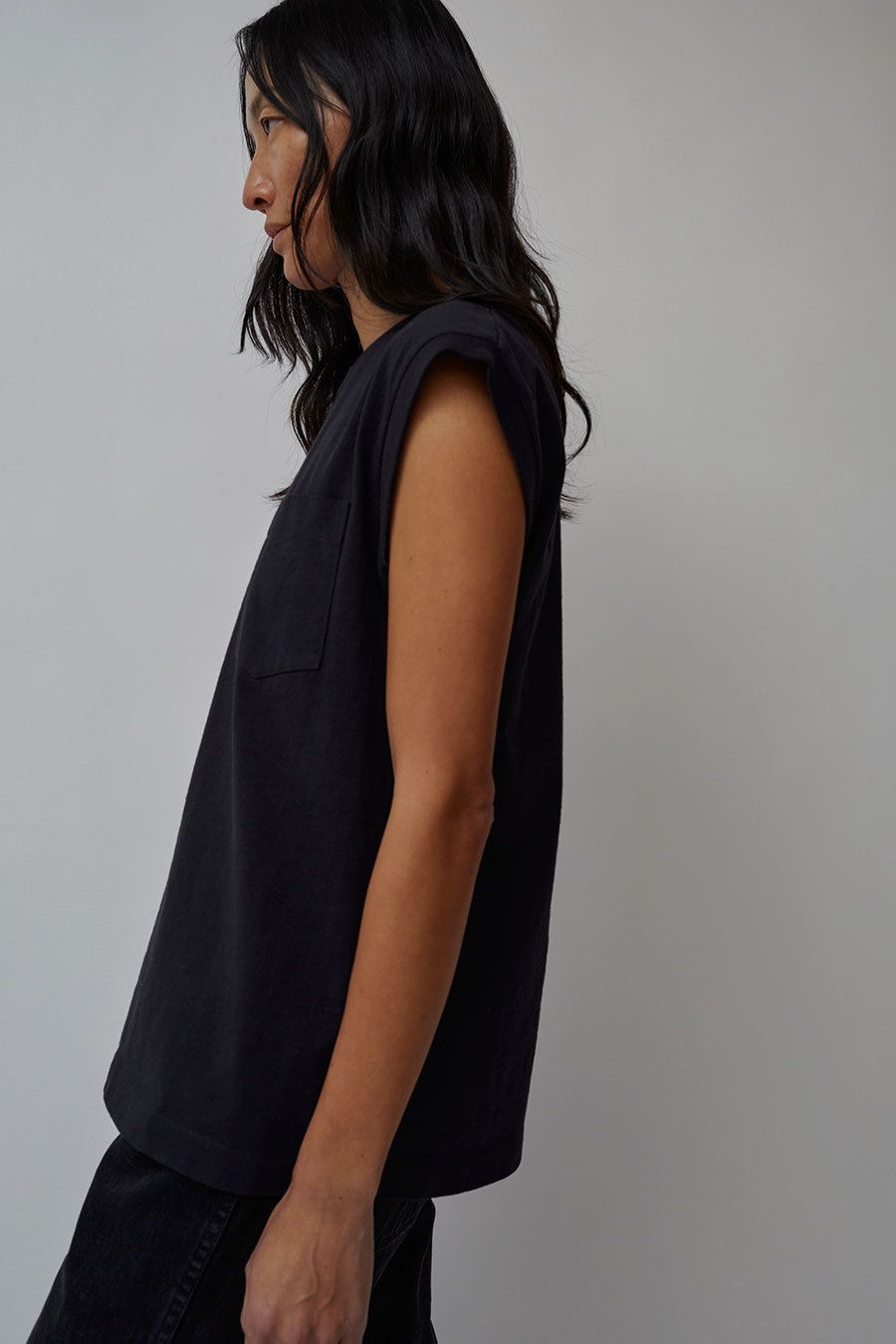 B Sides Pocket Tank in Marine Overdye sold by No. 6 product image thumbnail 2