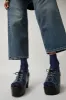 No.6 Simone Clog on Platform in Blue Snake on Black Base sold by No. 6