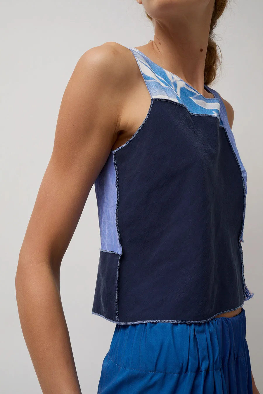Vladimir Karaleev Arum Top in Blue Mix sold by No. 6 product image thumbnail 3