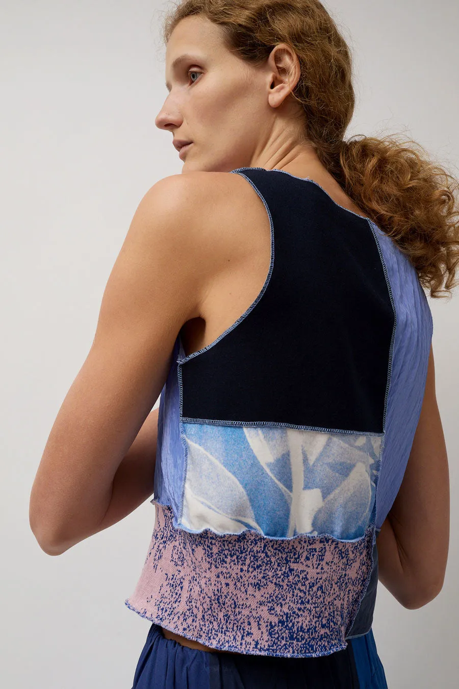 Vladimir Karaleev Arum Top in Blue Mix sold by No. 6 product image thumbnail 2