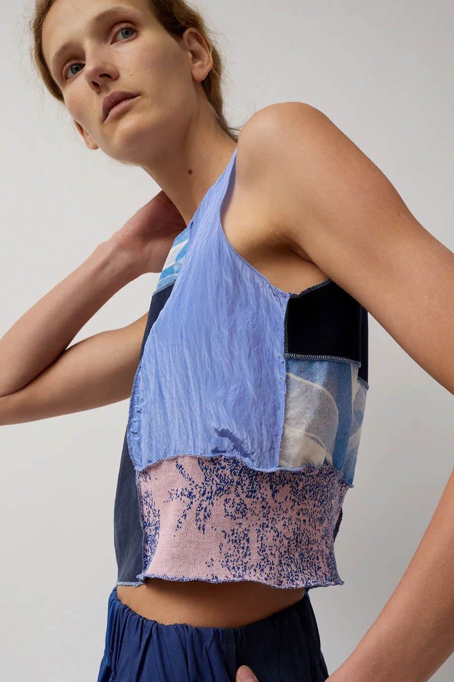 Vladimir Karaleev Arum Top in Blue Mix sold by No. 6 product image thumbnail 5