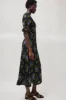 No.6 Luisa Dress in Black Large Bouquet sold by No. 6