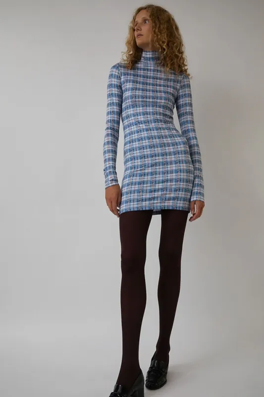 Marios Fitted Mini Dress in Tartan sold by No. 6