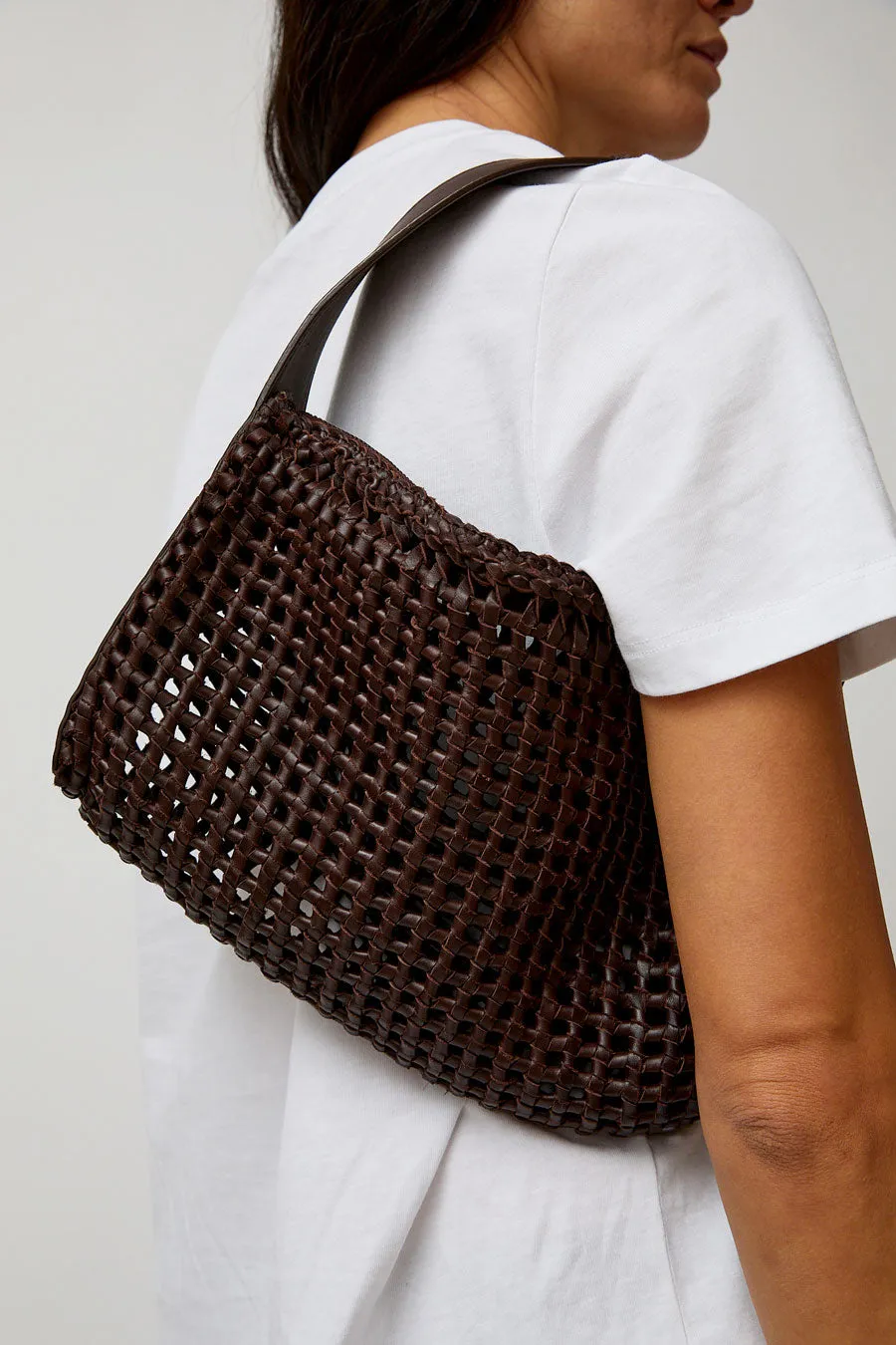 St. Agni Macrame Mesh Bag in Chocolate sold by No. 6 product image thumbnail 2