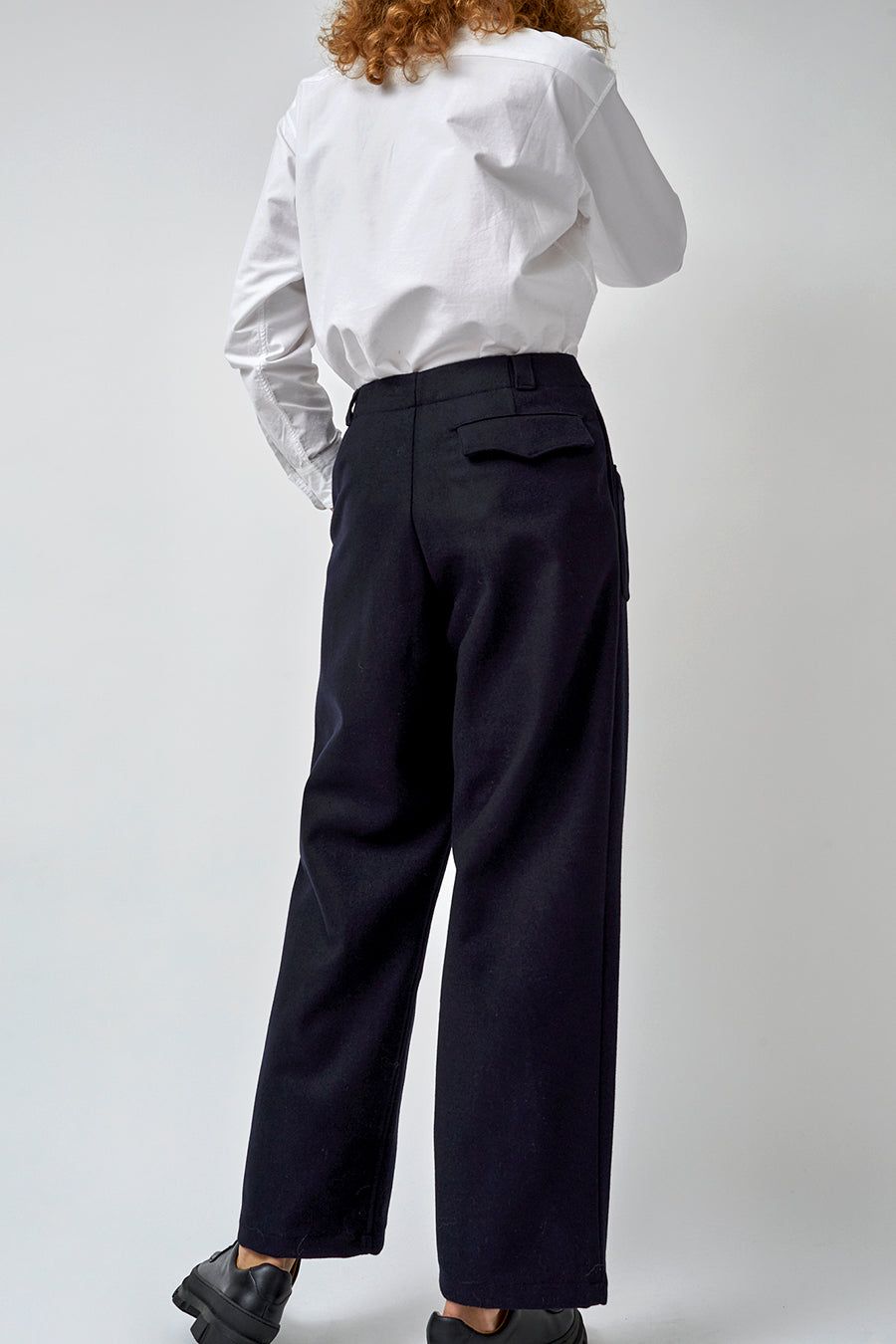 Girls of Dust Guerilla Pants in Navy Wool sold by No. 6 product image thumbnail 5