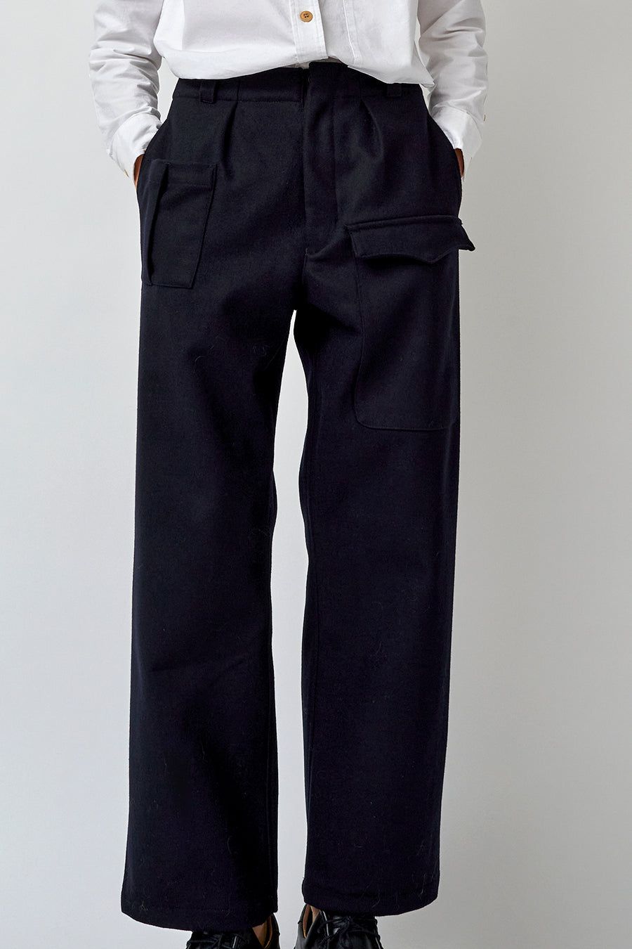 Girls of Dust Guerilla Pants in Navy Wool sold by No. 6 product image thumbnail 3