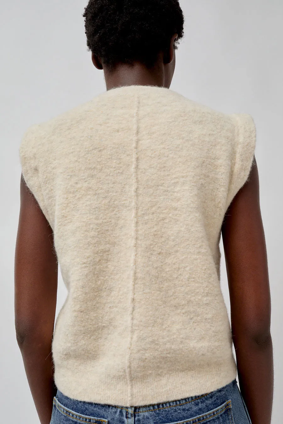 Lauren Manoogian Fleece Vest in Ecru sold by No. 6 product image thumbnail 5