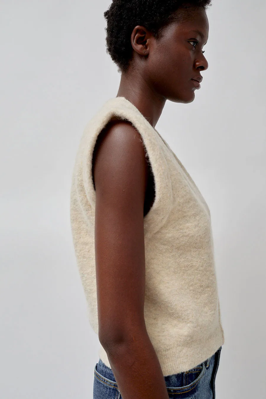 Lauren Manoogian Fleece Vest in Ecru sold by No. 6 product image thumbnail 3